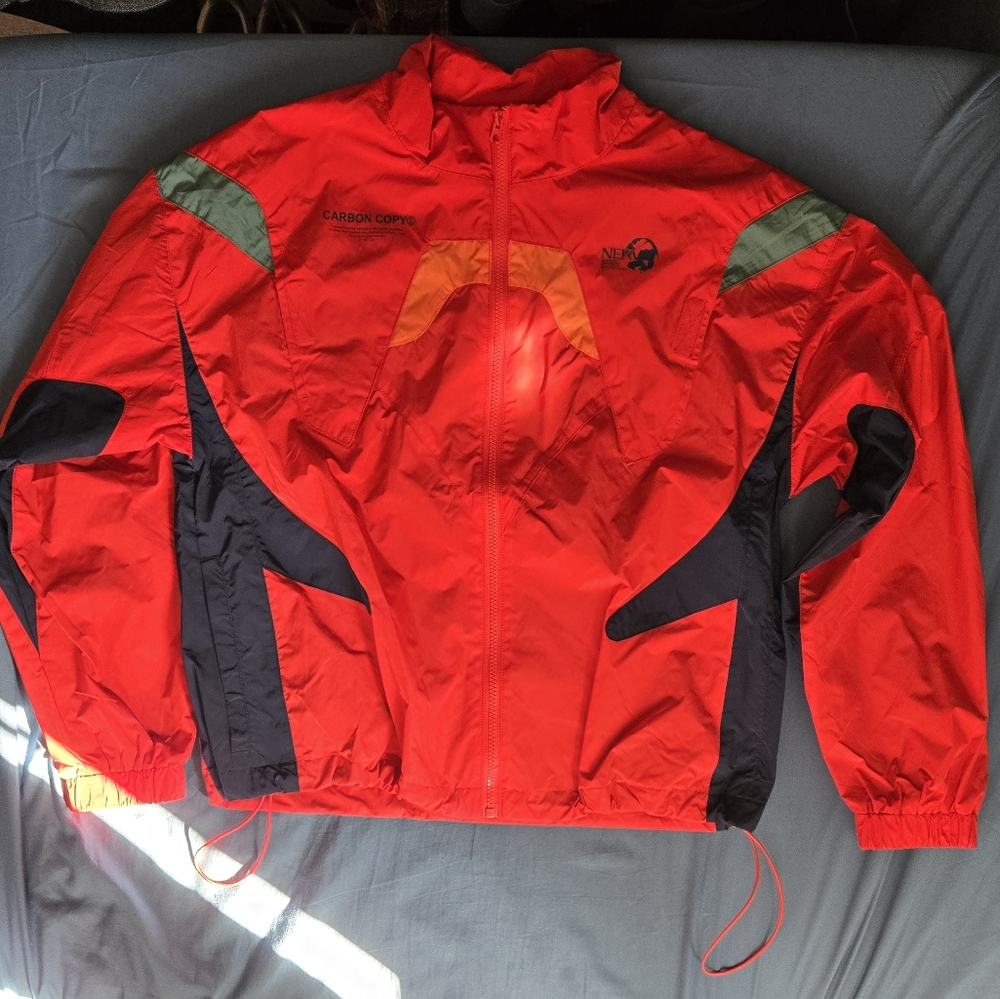 Carbon Copy Evagelion Asuka Style Windbreaker